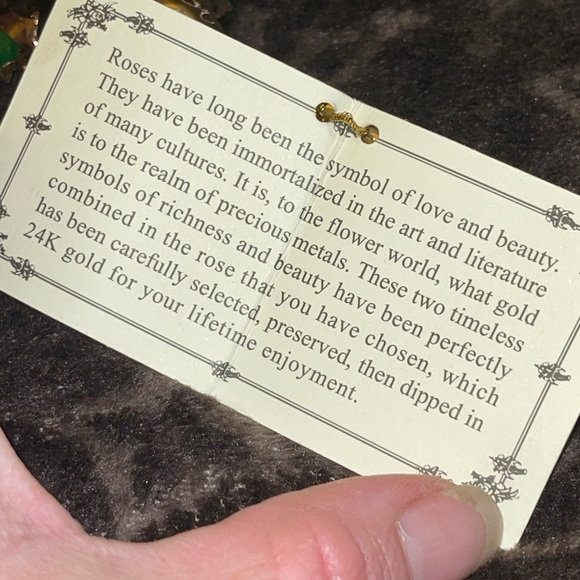 Living Gold Vintage Real Rose dipped in 24k gold - Picture 5 of 6